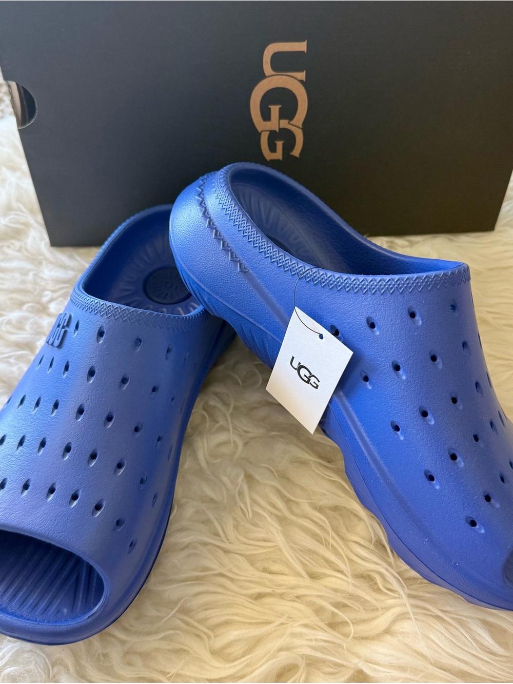 UGG Slide It Blue Slip-on Clogs Fashion Slippers*NWB